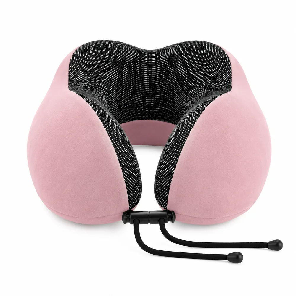Color de la almohada de viaje: Rosa empolvado